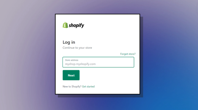 shopify admin panel direct login